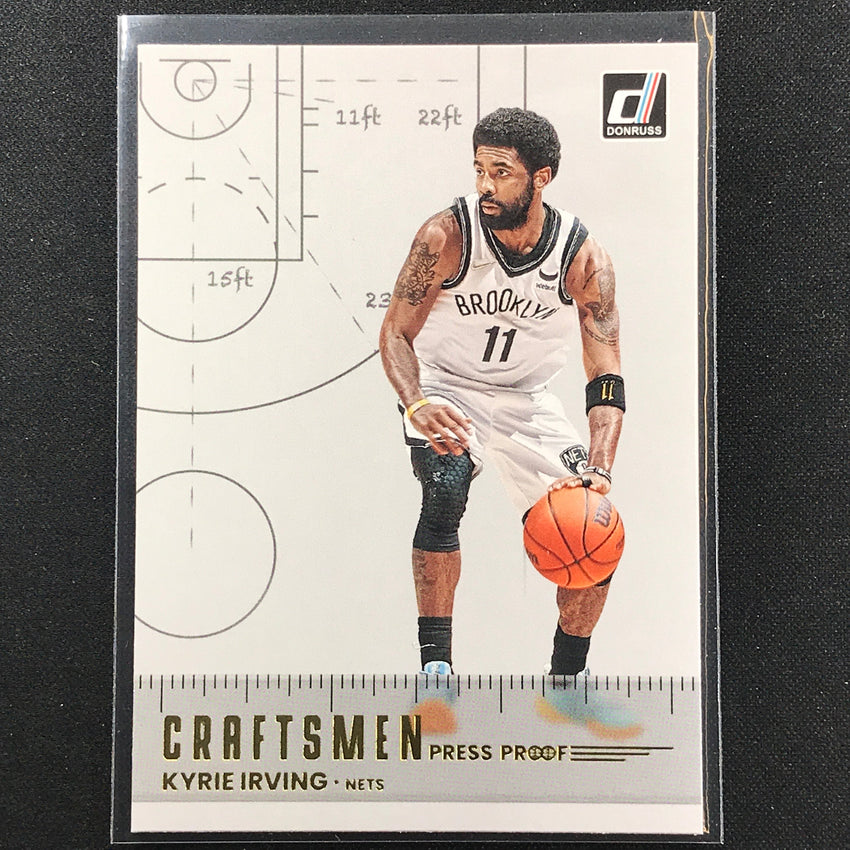 2022-23 Donruss Kyrie Irving Craftsmen Gold Press Proof No 8