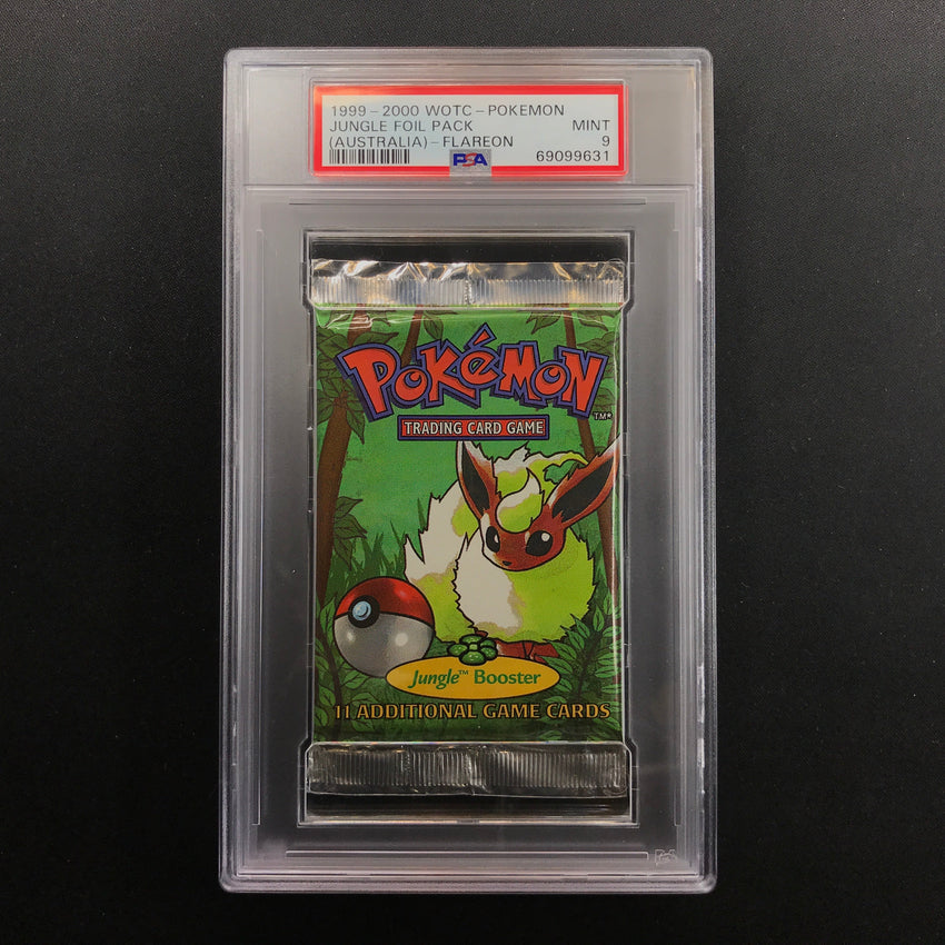 Psa 9 1999-2000 Pokemon Jungle Red Logo Australia Exclusive Booster Pa Cherry Collectables Psa 9 1999-2000 Pokemon Jungle Red Logo Australia Exclusive Booster Pa Cherry Collectables