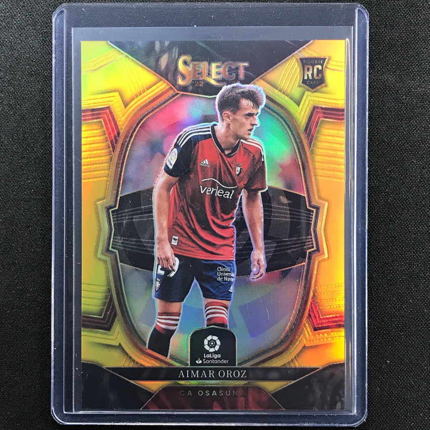 2022-23 Select La Liga Aimar Oroz Terrace Rookie Gold Prizm 8/10