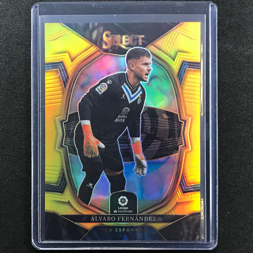 2022-23 Select La Liga Alvaro Fernandez Terrace Gold Prizm 4/10