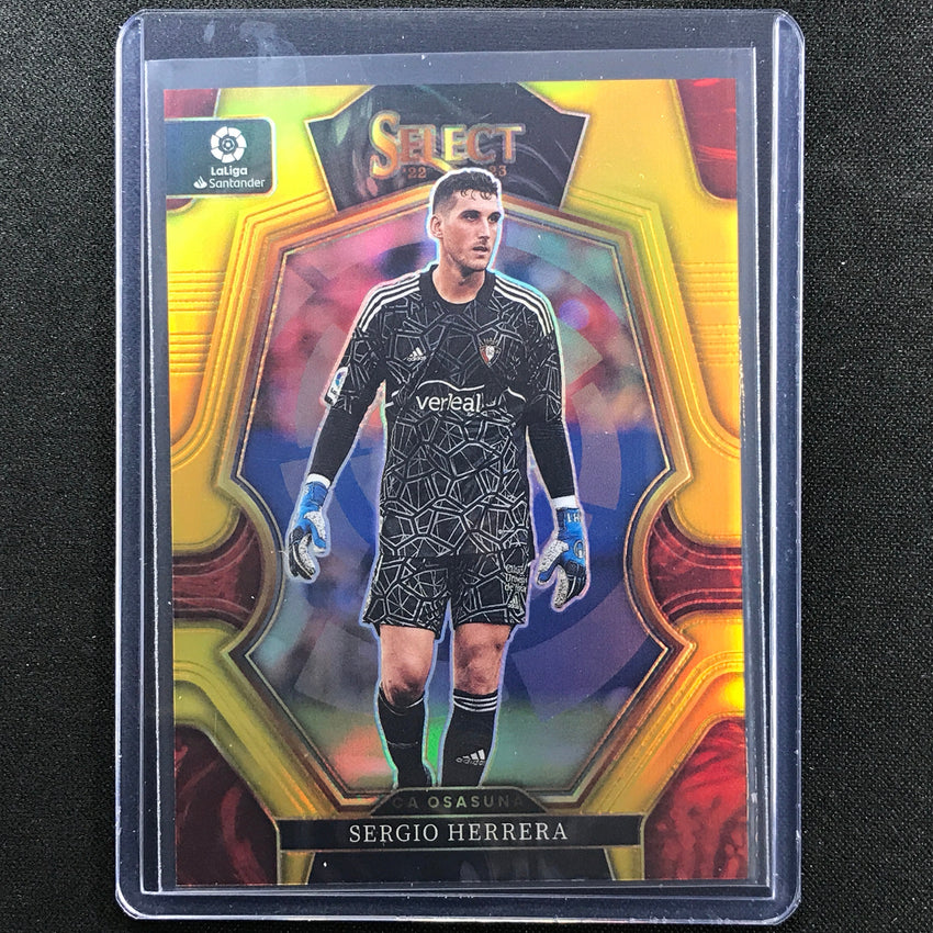 2022-23 Select La Liga Sergio Herrera Mezzanine Gold Prizm 8/10