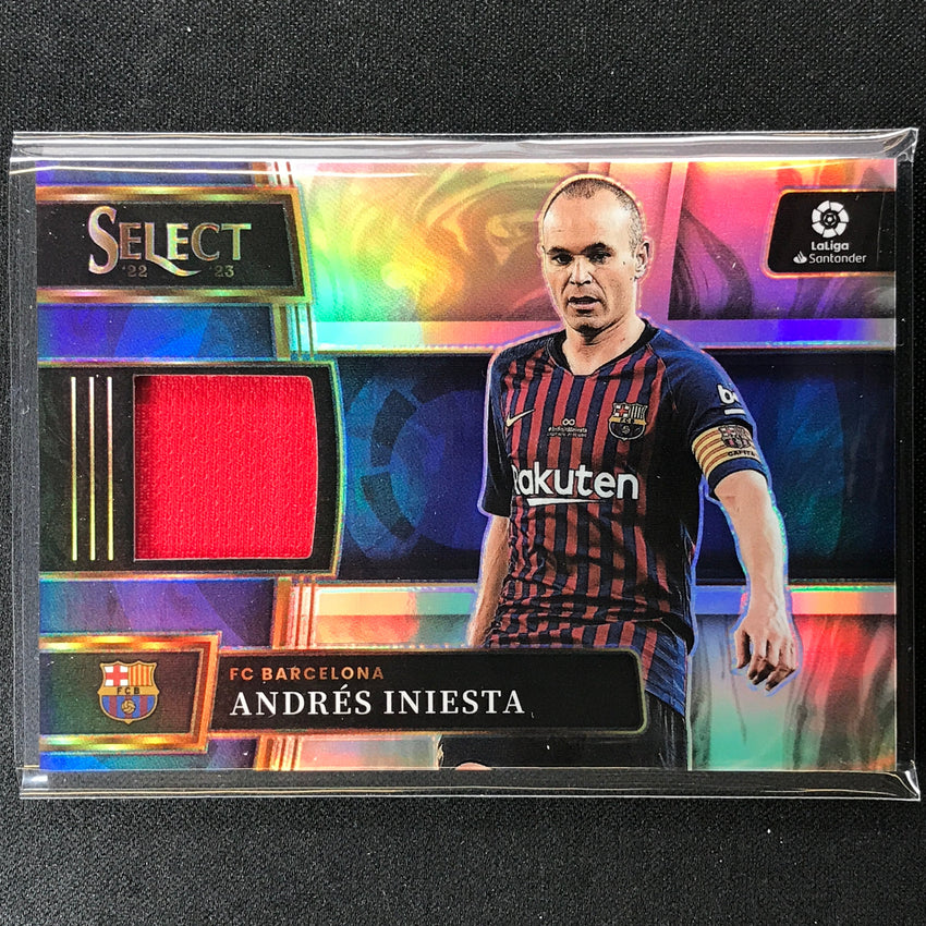 2022-23 Select La Liga Andres Iniesta Select Memorabilia Relic Silver Prizm No Ai