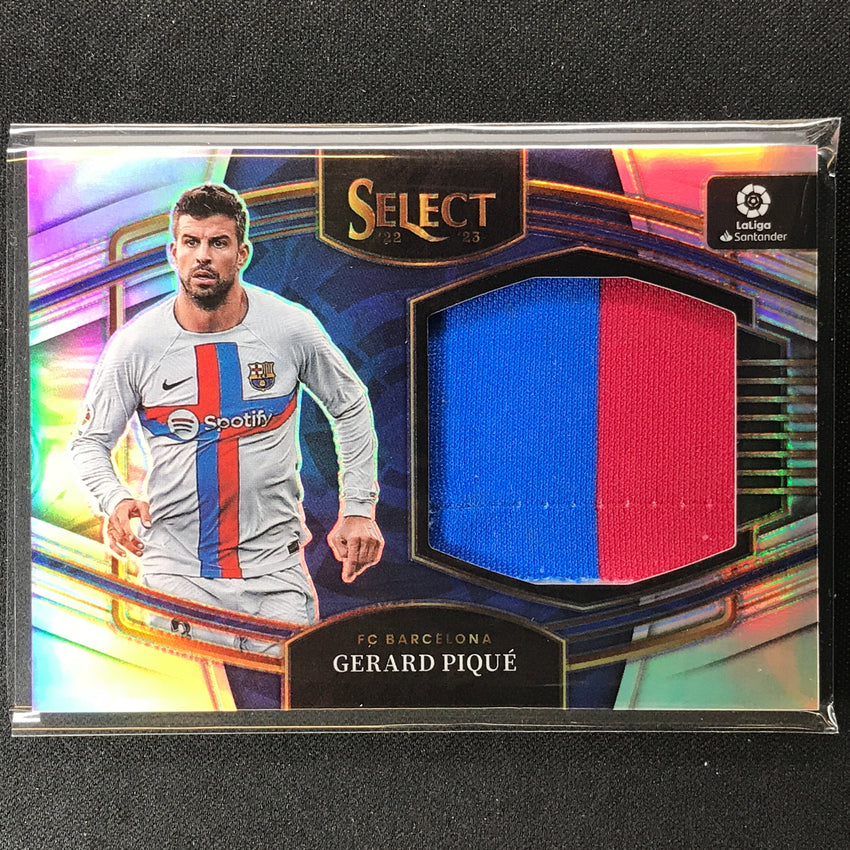 2022-23 Select La Liga Gerard Pique Jumbo Swatches Relic Silver Prizm No Gp