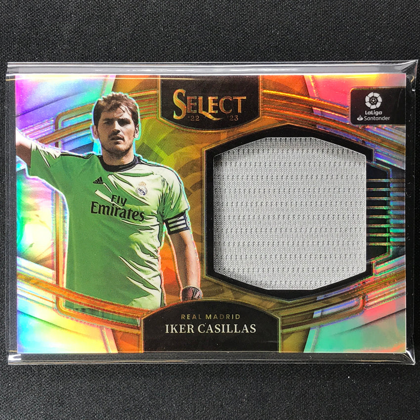 2022-23 Select La Liga Iker Casillas Jumbo Swatches Relic Silver Prizm No Ic