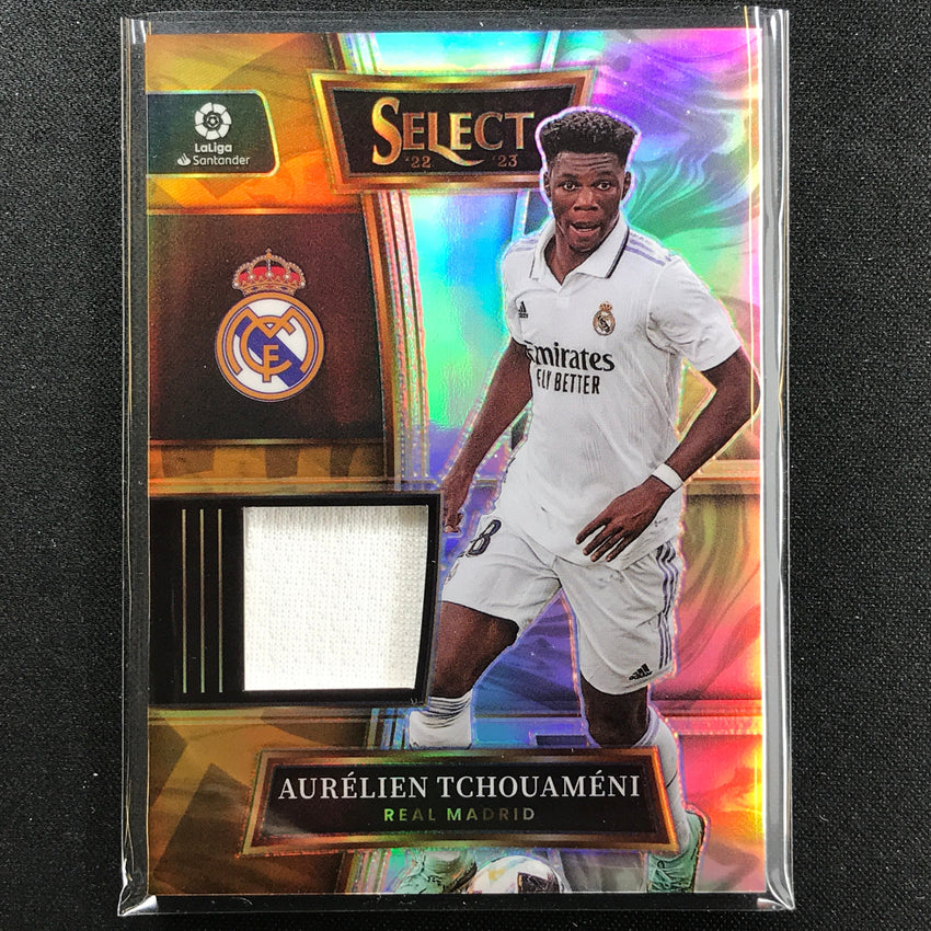 2022-23 Select La Liga Aurelien Tchouameni Select Swatches Relic Silver No Atm