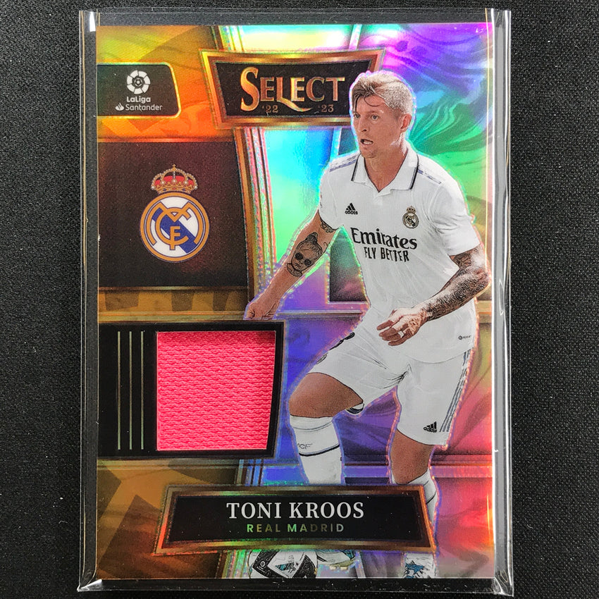 2022-23 Select La Liga Toni Kroos Select Swatches Relic Silver Prizm No Tk