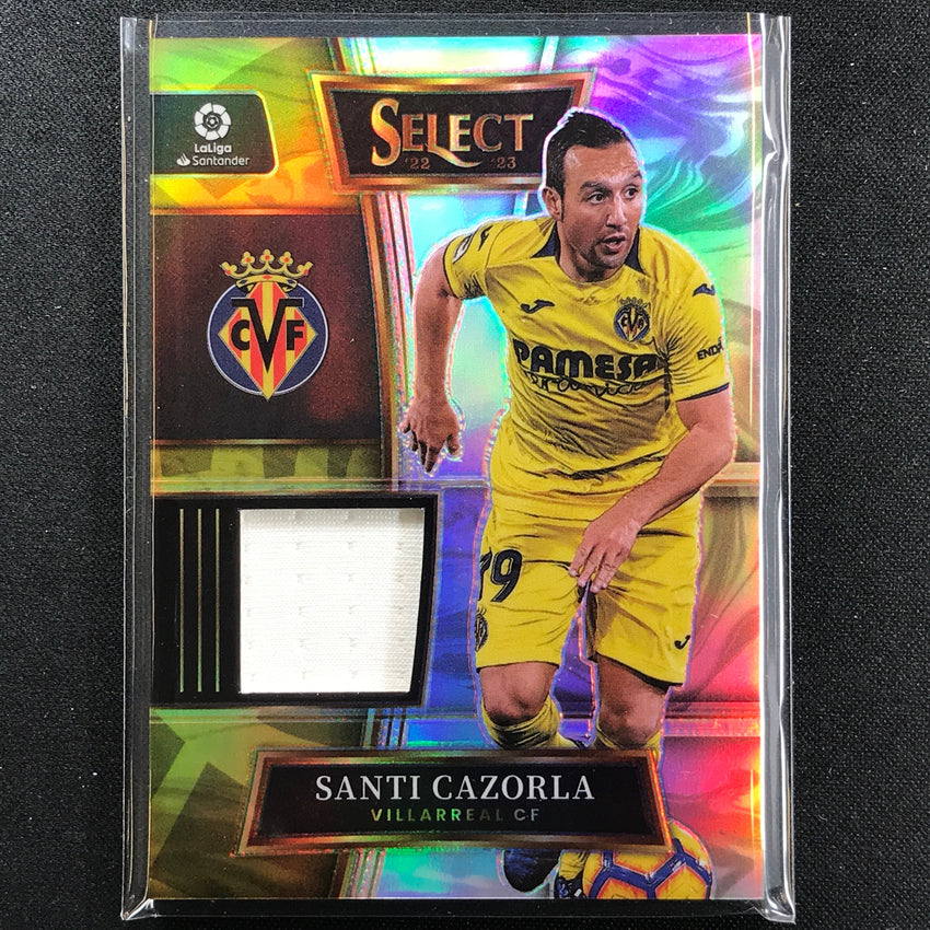 2022-23 Select La Liga SANTI CAZORLA Select Swatches Relic Silver Prizm #SC