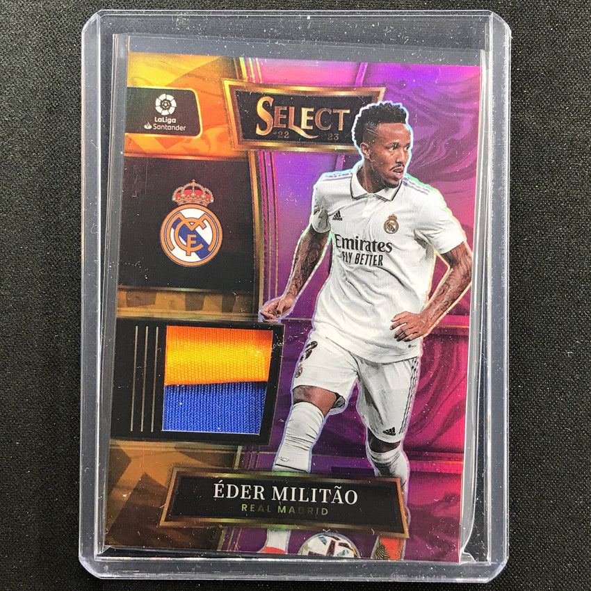 2022-23 Select La Liga Eder Militao Select Swatches Relic Patch Purple 22/25