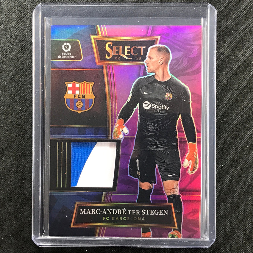 2022-23 Select La Liga Marc-andre Ter Stegen Select Swatches Relic Purple 3/5
