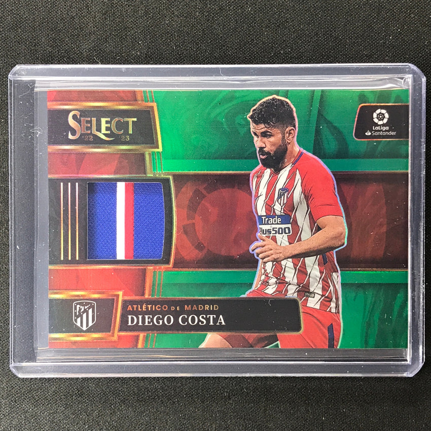 2022-23 Select La Liga Diego Costa Select Memorabilia Relic Patch Green 4/5