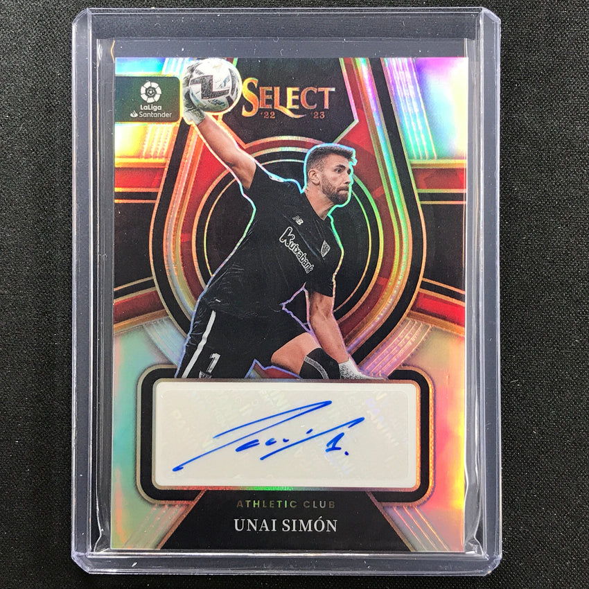 2022-23 Select La Liga Unai Simon Select Signatures Auto Silver Prizm No Us