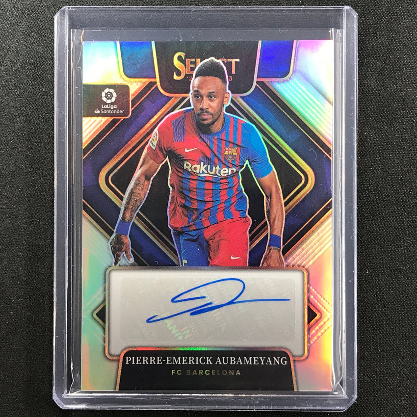 2022-23 Select La Liga Pierre-emerick Aubameyang Signatures Auto Silver No Pea
