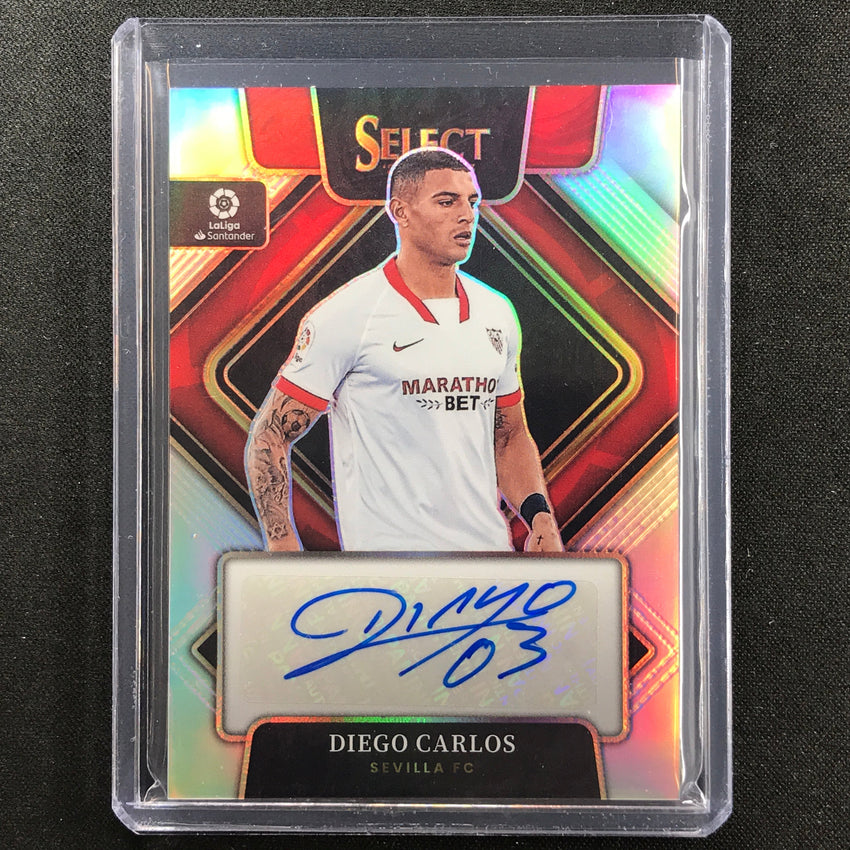 2022-23 Select La Liga DIEGO CARLOS Signatures Auto Silver Prizm #DCA