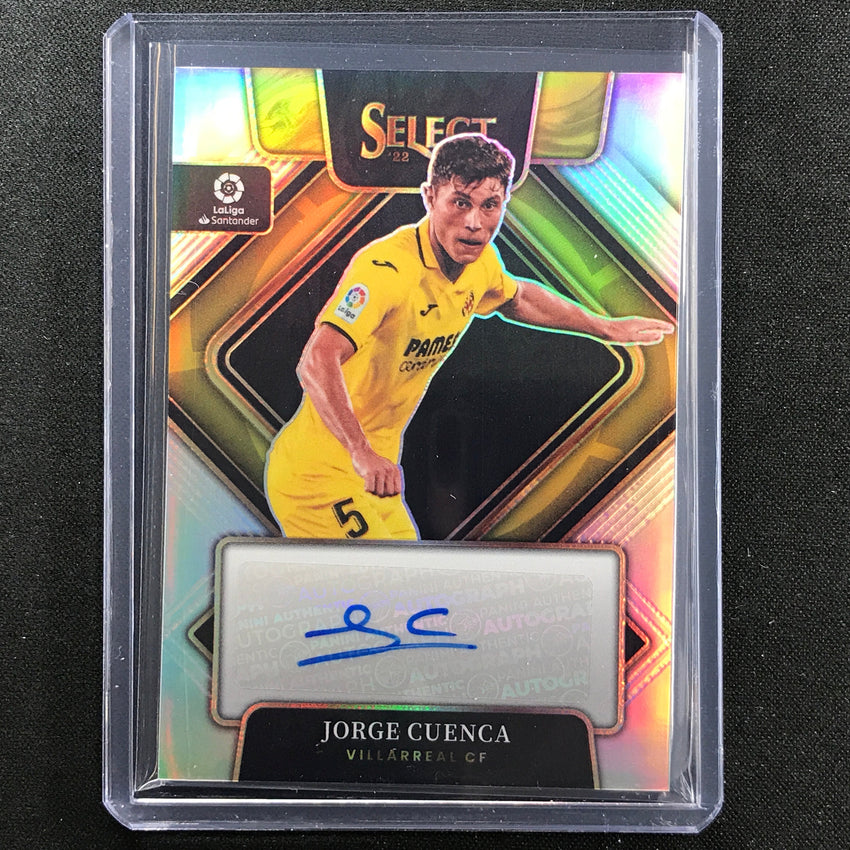 2022-23 Select La Liga JORGE CUENCA Signatures Auto Silver Prizm #JCN