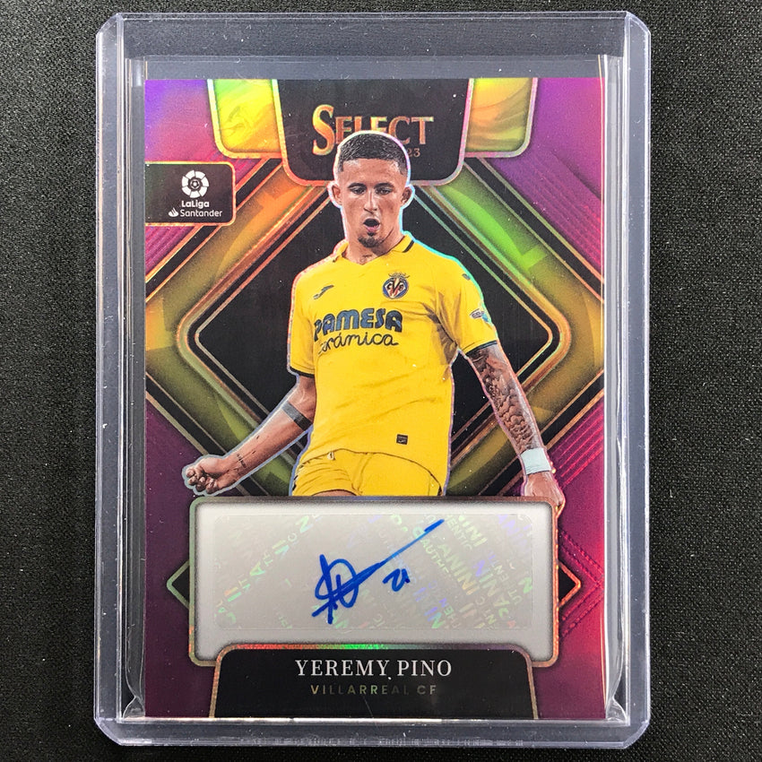 2022-23 Select La Liga Yeremy Pino Signatures Auto Purple 2/10