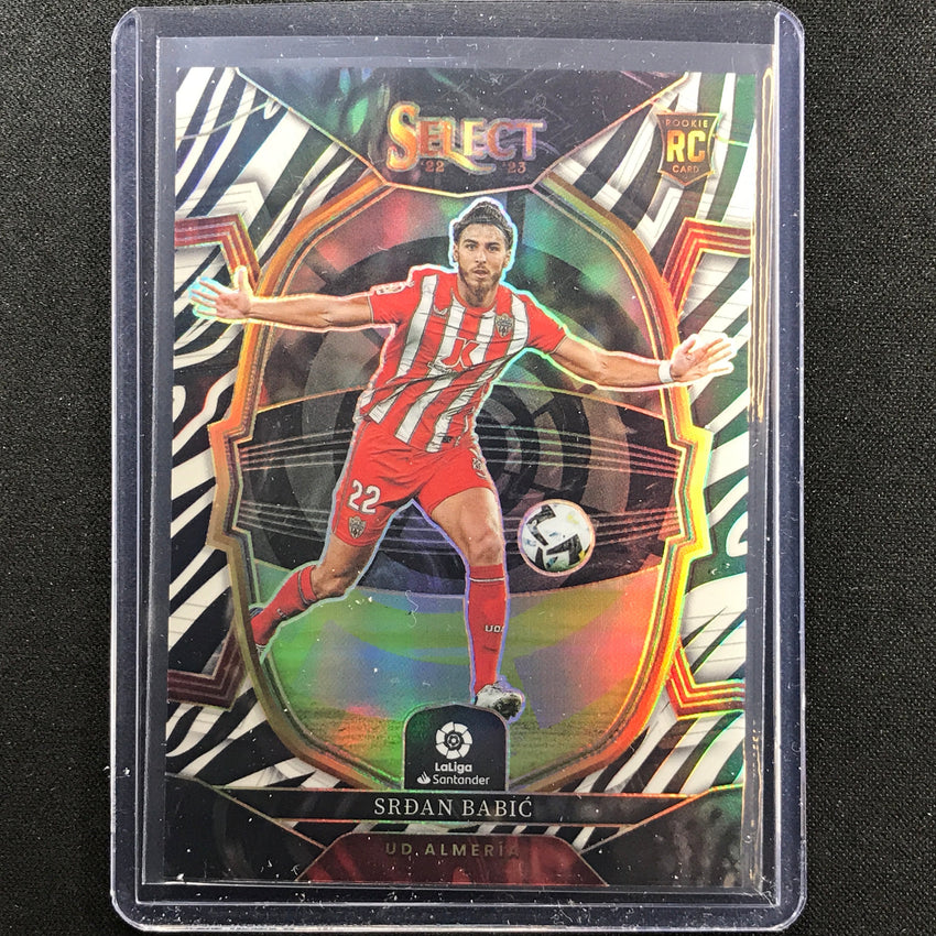 2022-23 Select La Liga Srdan Babic Terrace Rookie Zebra 2/25
