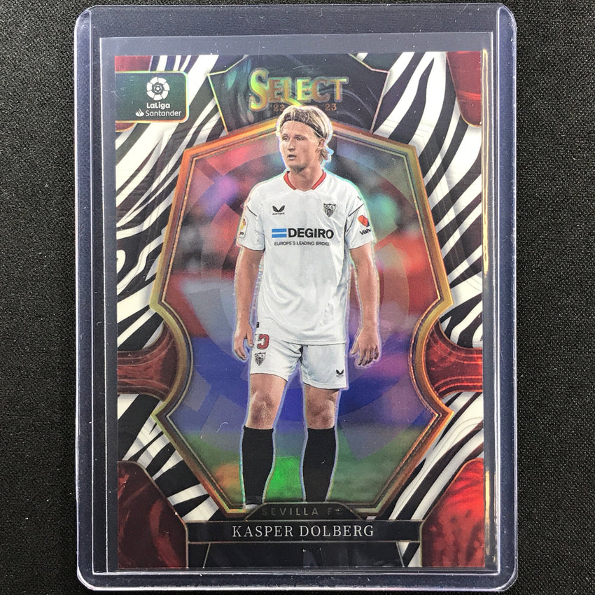 2022-23 Select La Liga Kasper Dolberg Mezzanine Zebra 21/25