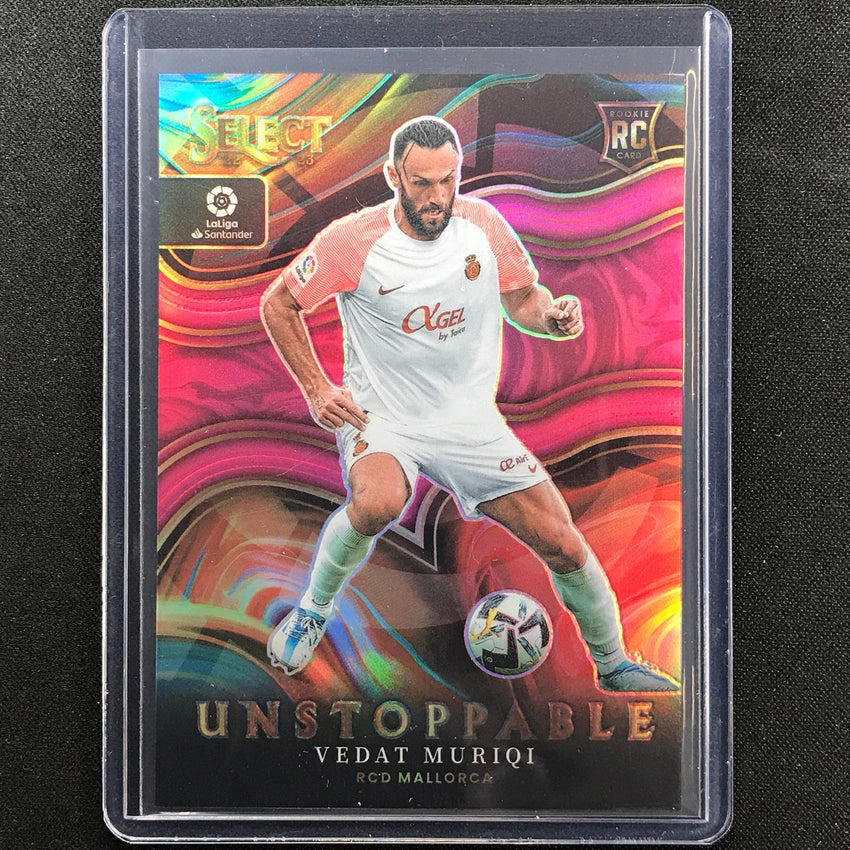 2022-23 Select La Liga Vedat Muriqi Unstoppable Rookie Pink 16/25