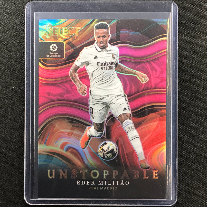 2022-23 Select La Liga Eder Militao Unstoppable Pink 23/25
