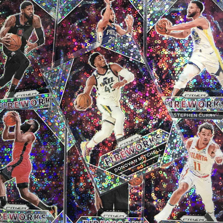 2020-21 Prizm Brandon Ingram Fireworks Fast Break Silver No 8