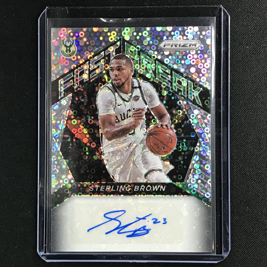 2020-21 Prizm STERLING BROWN Fast Break Signatures Auto #SBR