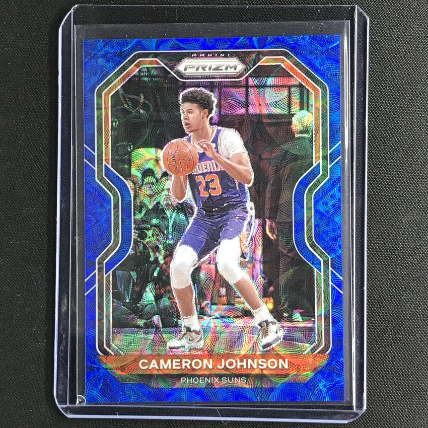 2020-21 Prizm Cameron Johnson Base Choice Blue 39/49 No 46