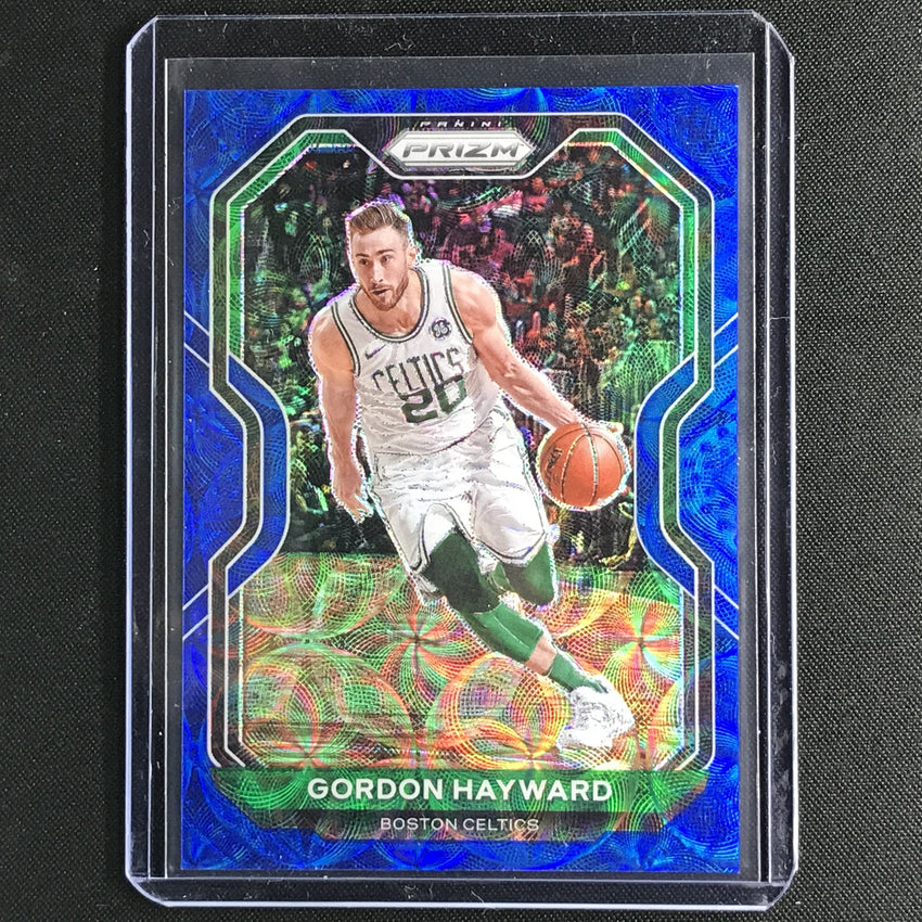 2020-21 Prizm Gordon Hayward Base Choice Blue 28/49 No 47