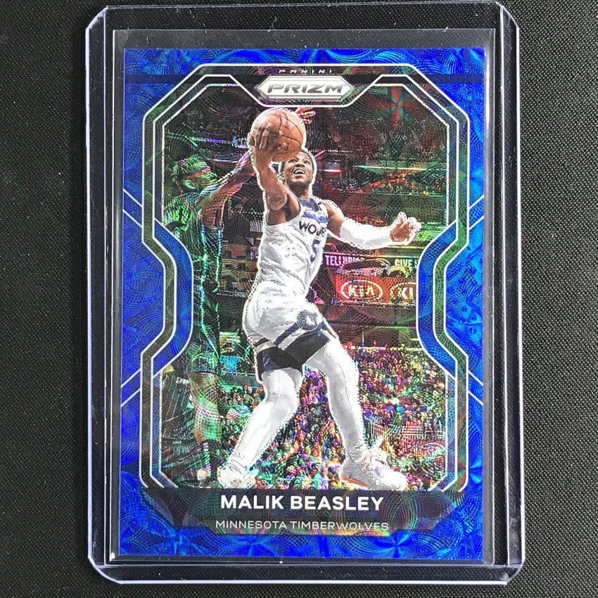 2020-21 Prizm Malik Beasley Base Choice Blue 18/49 No 102