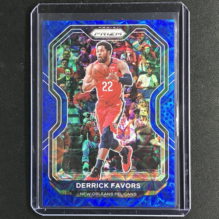 2020-21 Prizm Derrick Favors Base Choice Blue 28/49 No 133