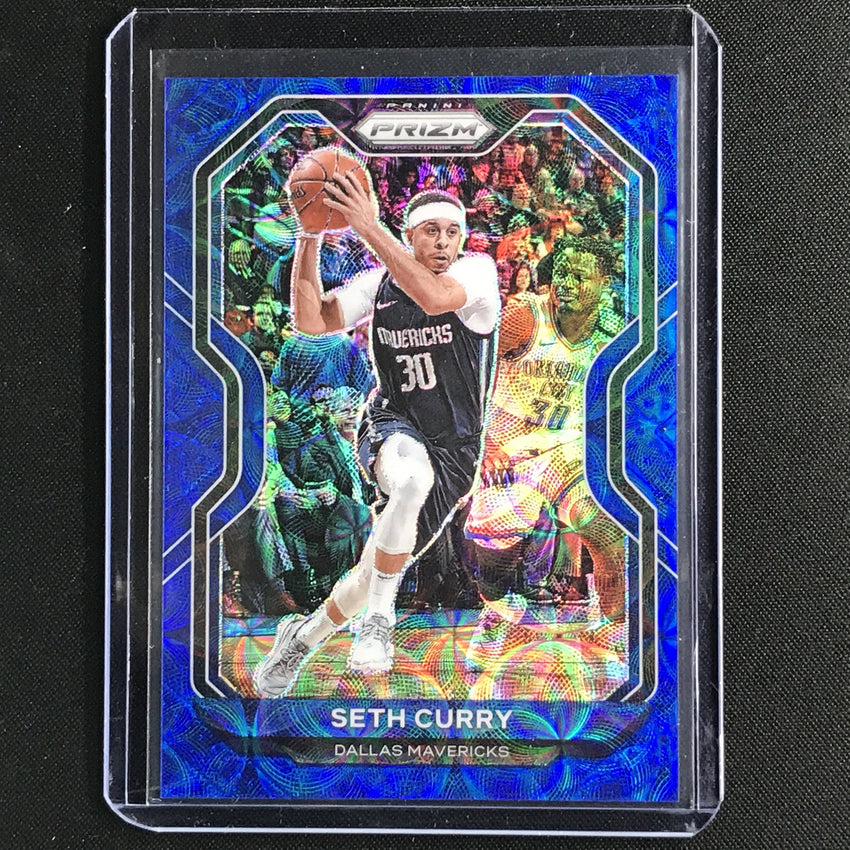2020-21 Prizm Seth Curry Base Choice Blue 42/49 No 194