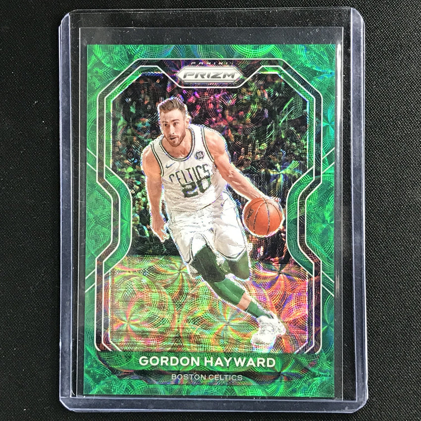 2020-21 Prizm Gordon Hayward Base Choice Green 2/8 No 47