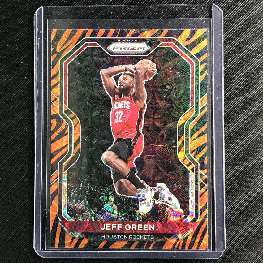 2020-21 Prizm Jeff Green Base Choice Tiger Stripe Ssp No 2