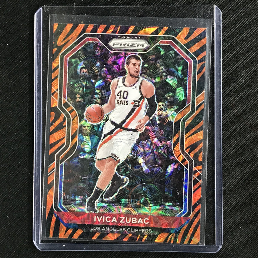 2020-21 Prizm IVICA ZUBAC Base Choice Tiger Stripe SSP #196
