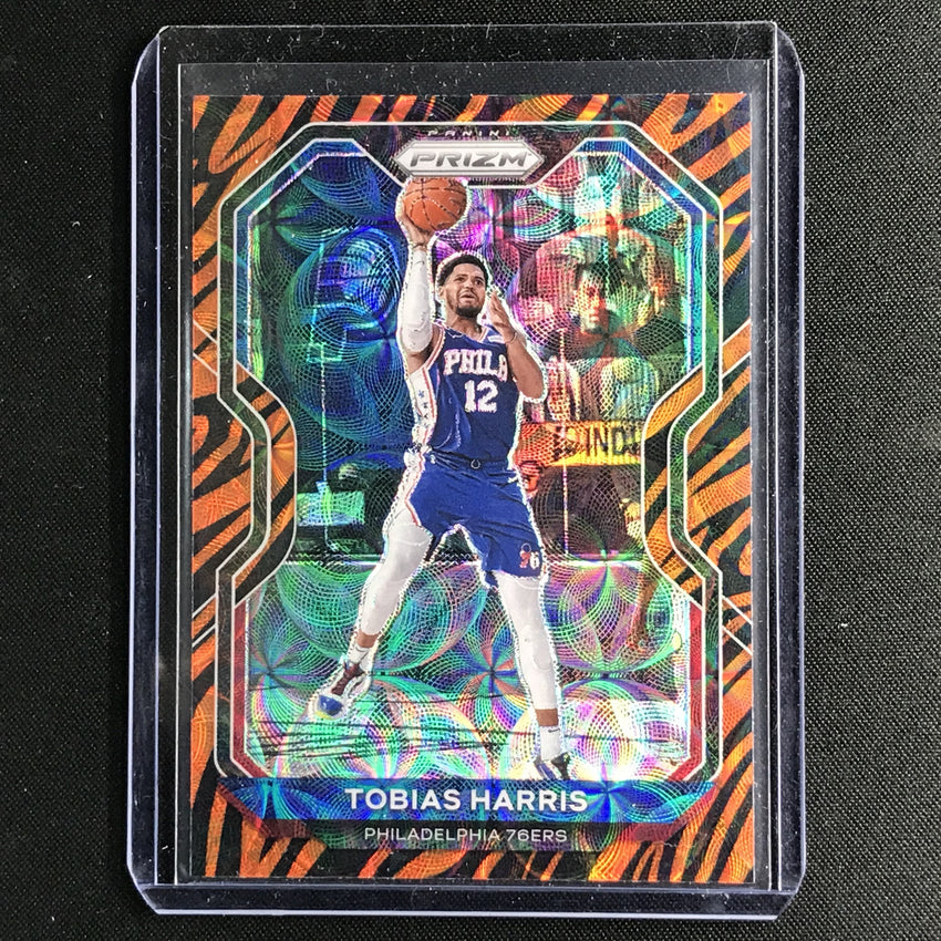 2020-21 Prizm Tobias Harris Base Choice Tiger Stripe Ssp No 202