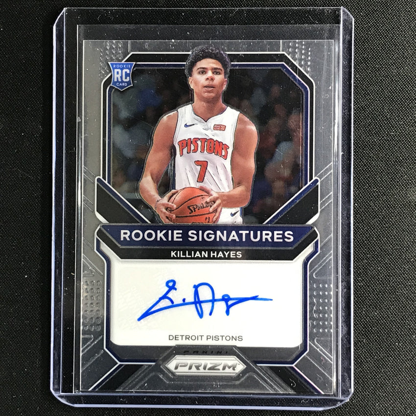 2020-21 Prizm Killian Hayes Rookie Signatures Auto Base No Khy B