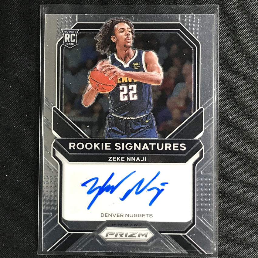 2020-21 Prizm Zeke Nnaji Rookie Signatures Auto Base No Znj