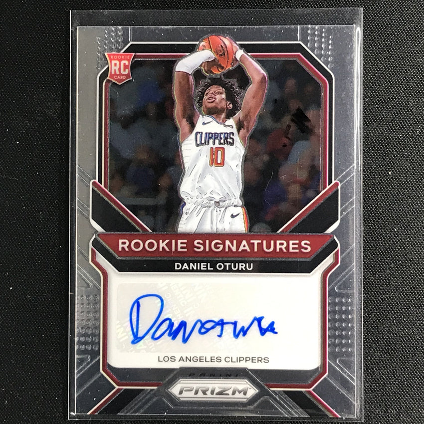 2020-21 Prizm Daniel Oturu Rookie Signatures Auto Base No Dot B