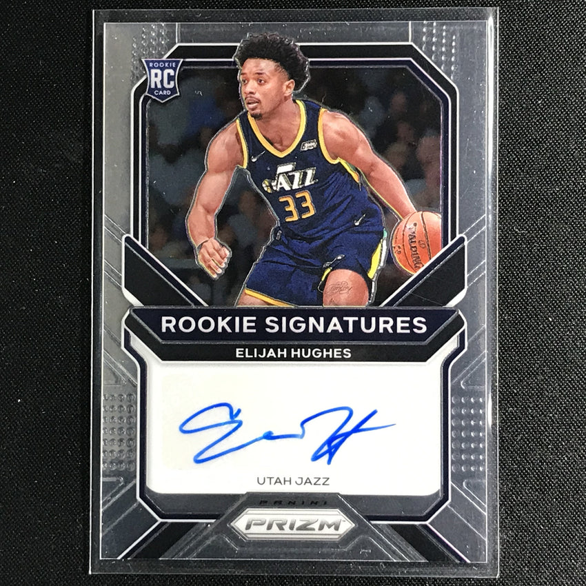 2020-21 Prizm Elijah Hughes Rookie Signatures Auto Base No Ehs B