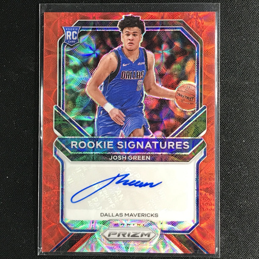 2020-21 Prizm Josh Green Rookie Signatures Auto Choice Red No Jgr