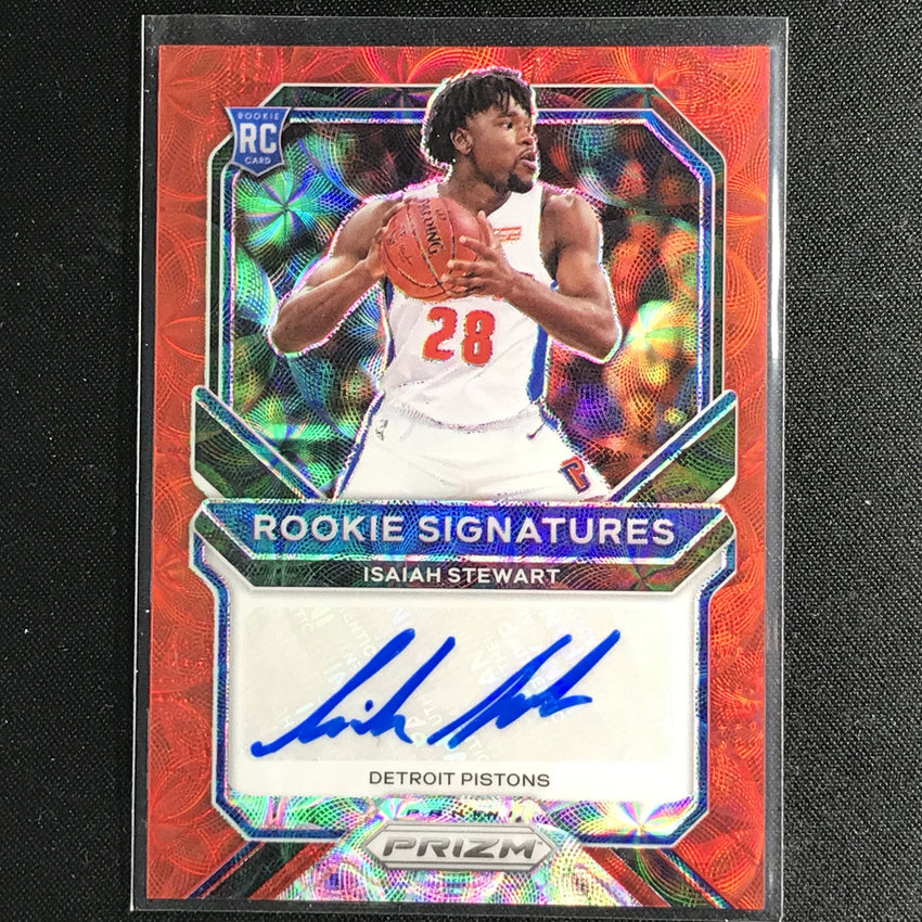 2020-21 Prizm Isaiah Stewart Rookie Signatures Auto Choice Red No Ist