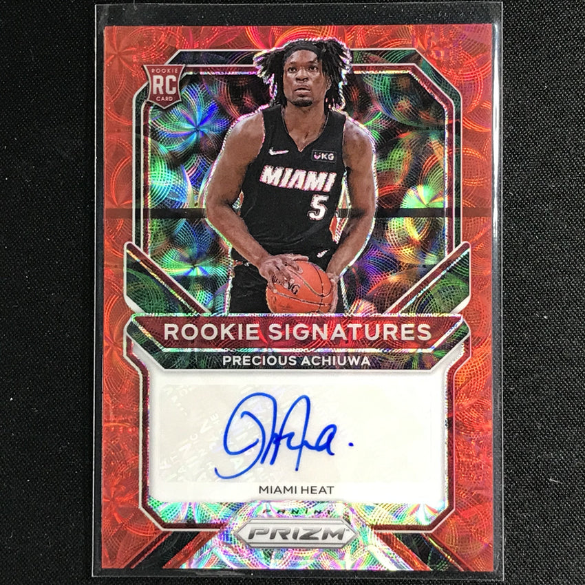2020-21 Prizm Precious Achiuwa Rookie Signatures Auto Choice Red No Pah