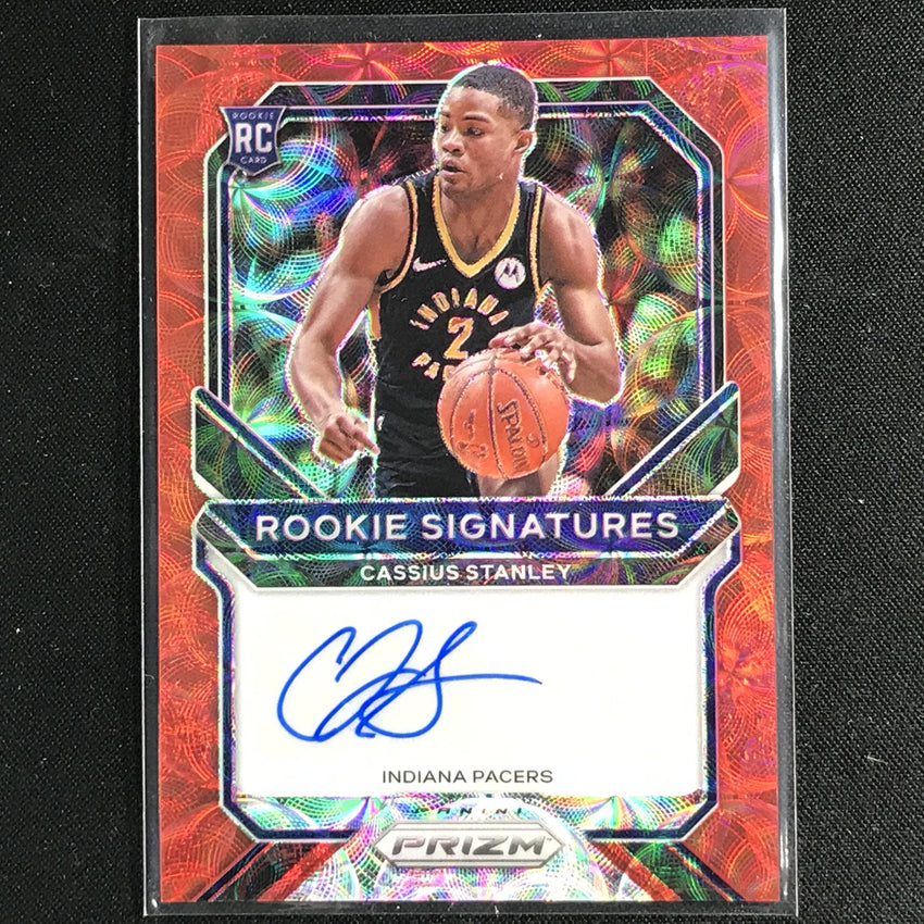 2020-21 Prizm Cassius Stanley Rookie Signatures Auto Choice Red No Csl