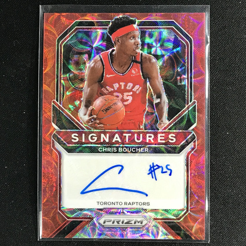 2020-21 Prizm Chris Boucher Signatures Auto Choice Red No Cbo