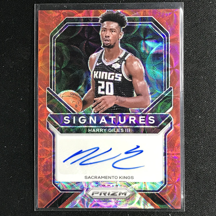 2020-21 Prizm Harry Giles Iii Signatures Auto Choice Red No Hg3