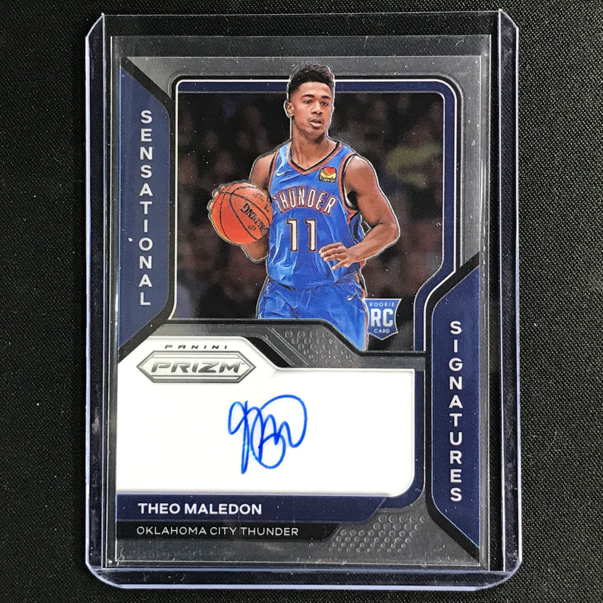 2020-21 Prizm Theo Maledon Sensational Signatures Rookie Auto Base No Tml