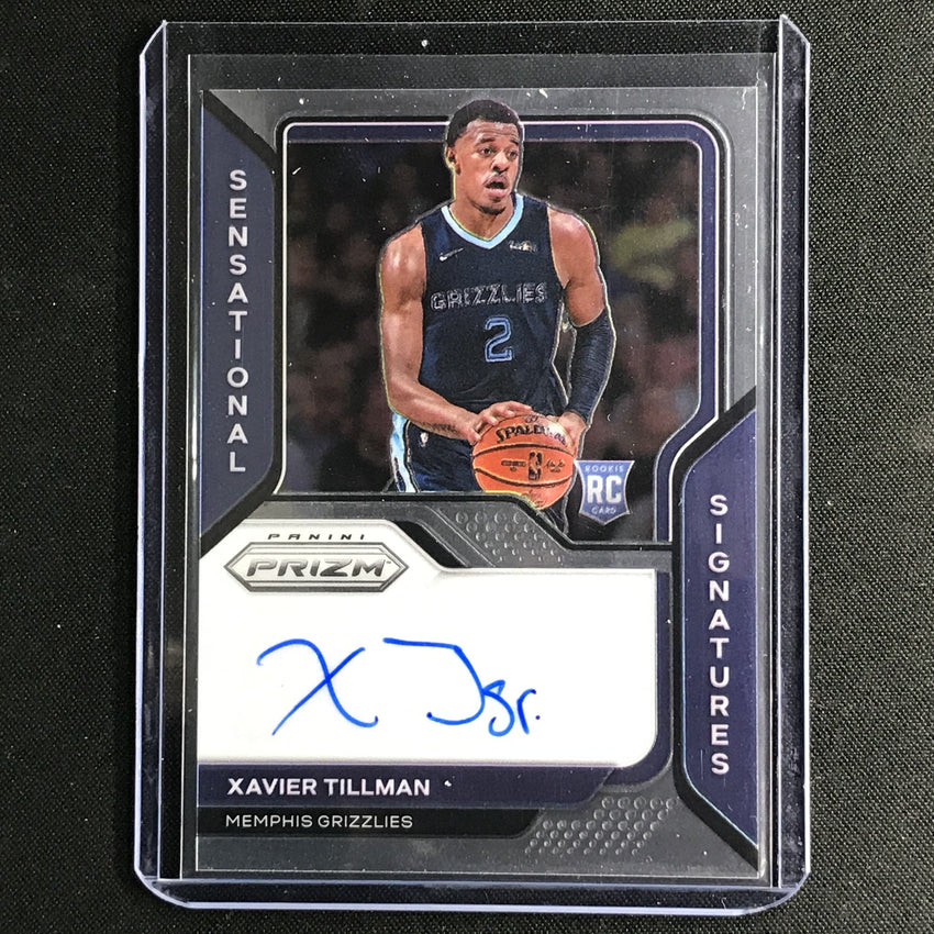 2020-21 Prizm Xavier Tillman Sensational Signatures Rookie Auto Base No Xtm
