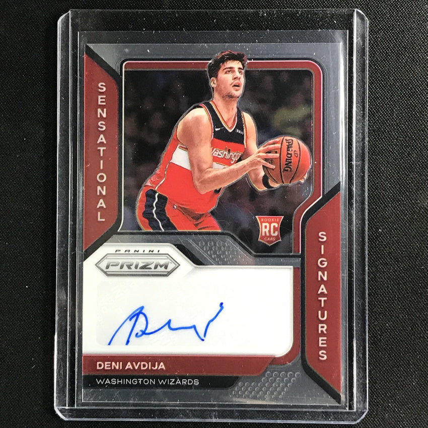 2020-21 Prizm Deni Avdija Sensational Signatures Rookie Auto Base No Dav A