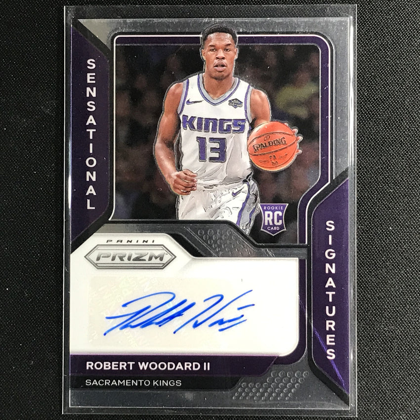 2020-21 Prizm Robert Woodard Ii Sensational Signatures Rookie Auto Base No Rw2