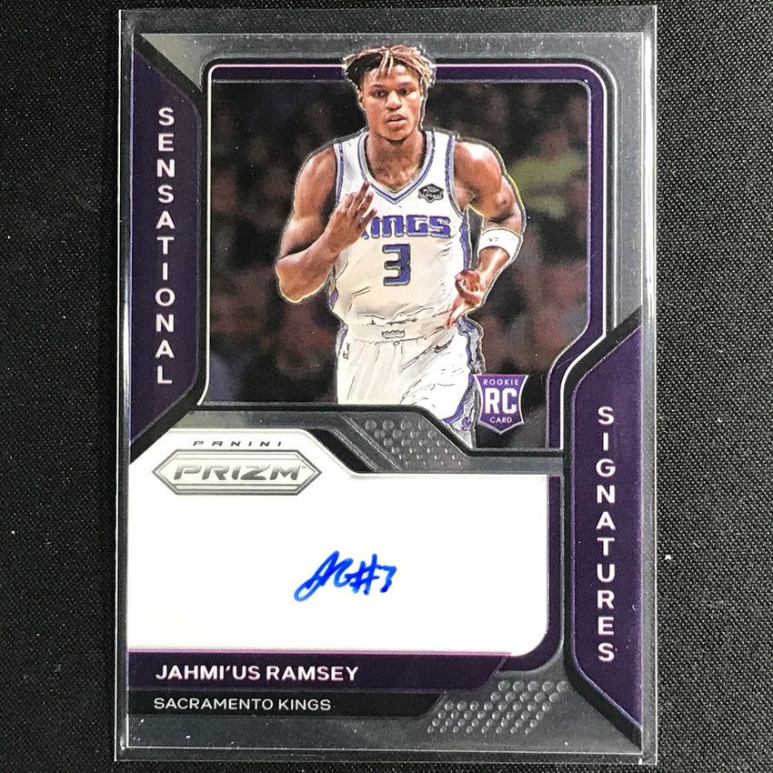 2020-21 Prizm Jahmius Ramsey Sensational Signatures Rookie Auto Base No Jrs B