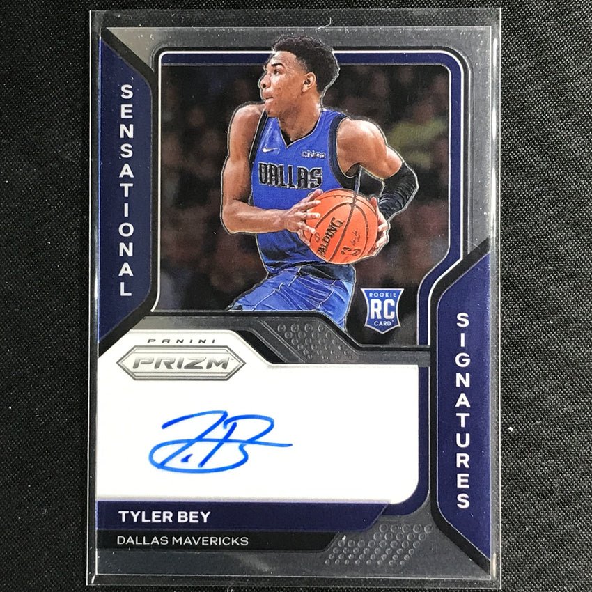 2020-21 Prizm Tyler Bey Sensational Signatures Rookie Auto Base No Tby A